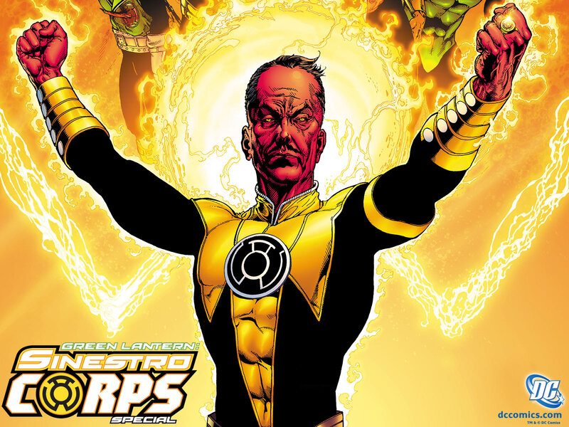 Sinestro in yellow suit