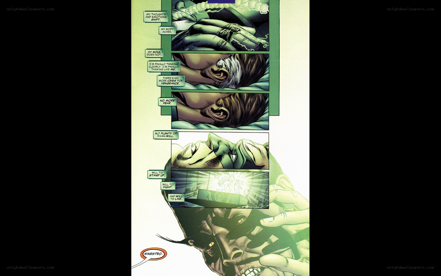 Sinestro's inner struggle