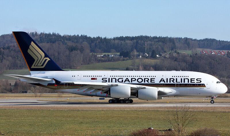 Singapore Airlines A380 — White, Calm