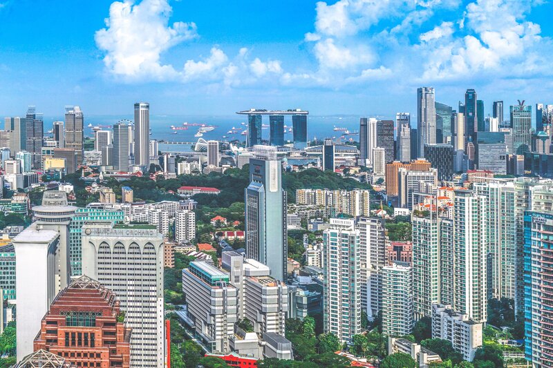 Singapore city skyline