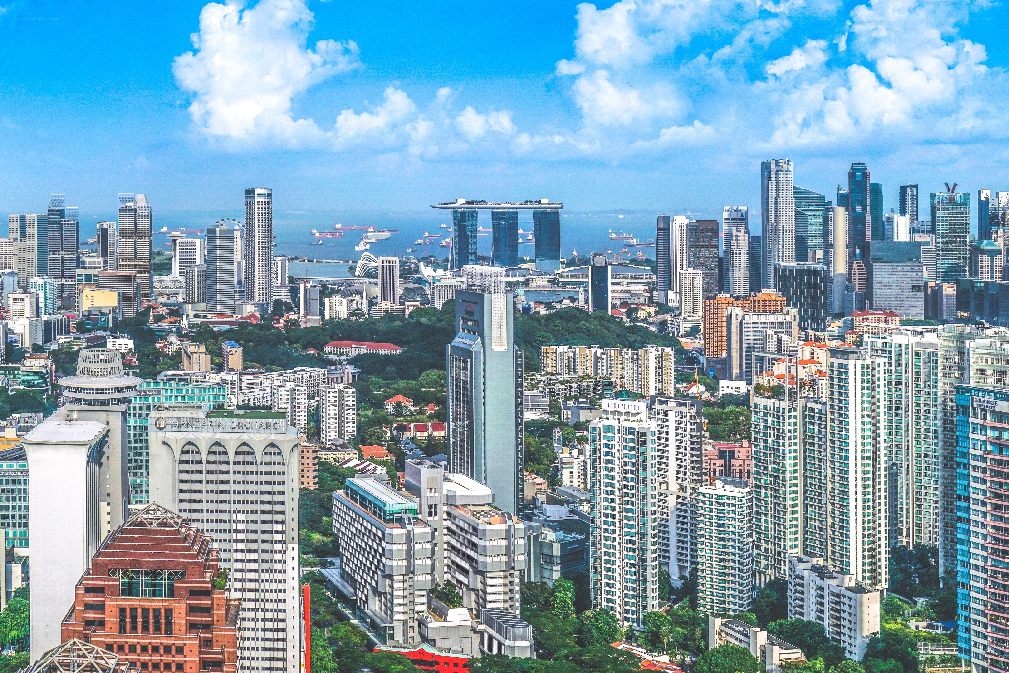 Singapore city skyline