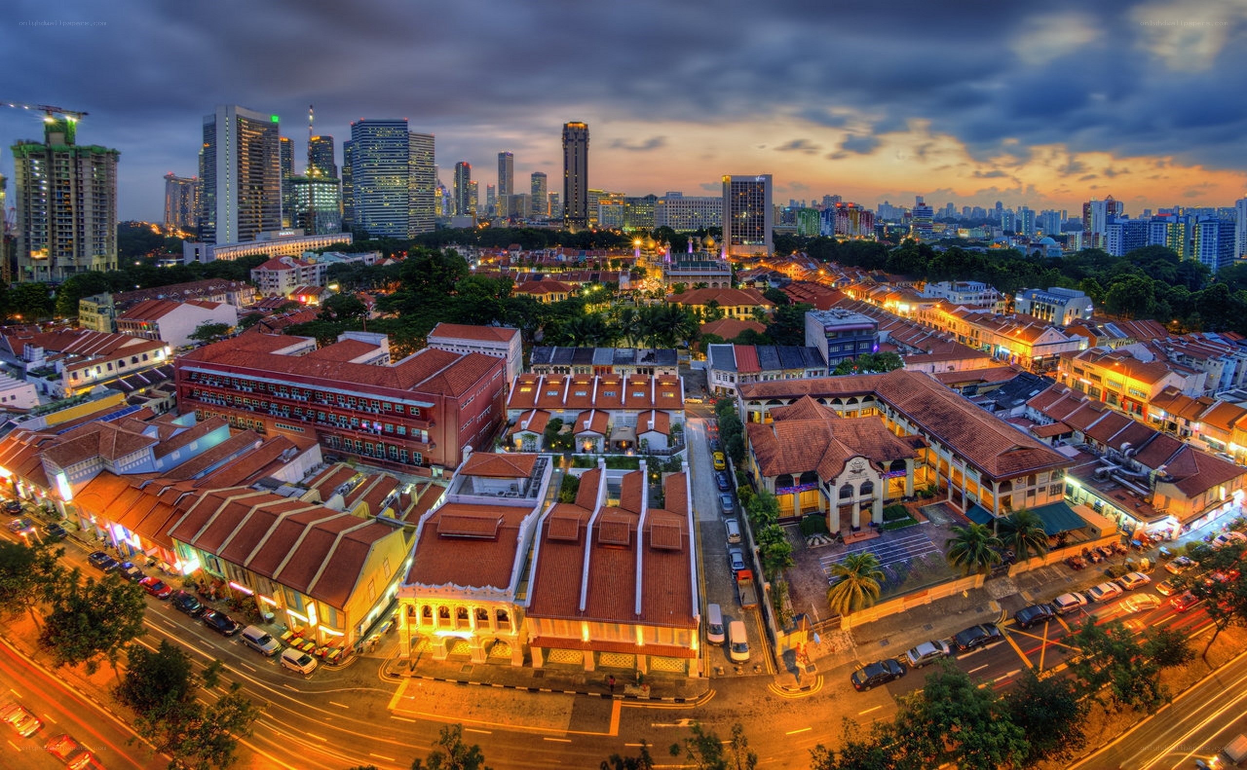 Singapore cityscape at dusk