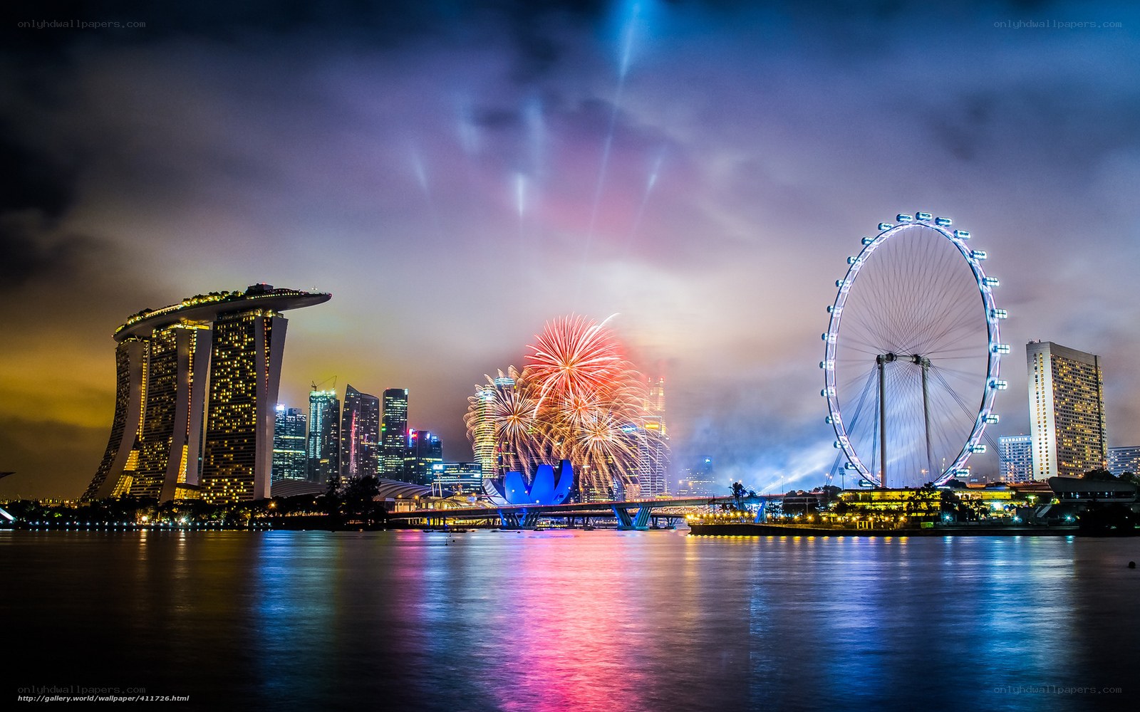 Singapore fireworks display