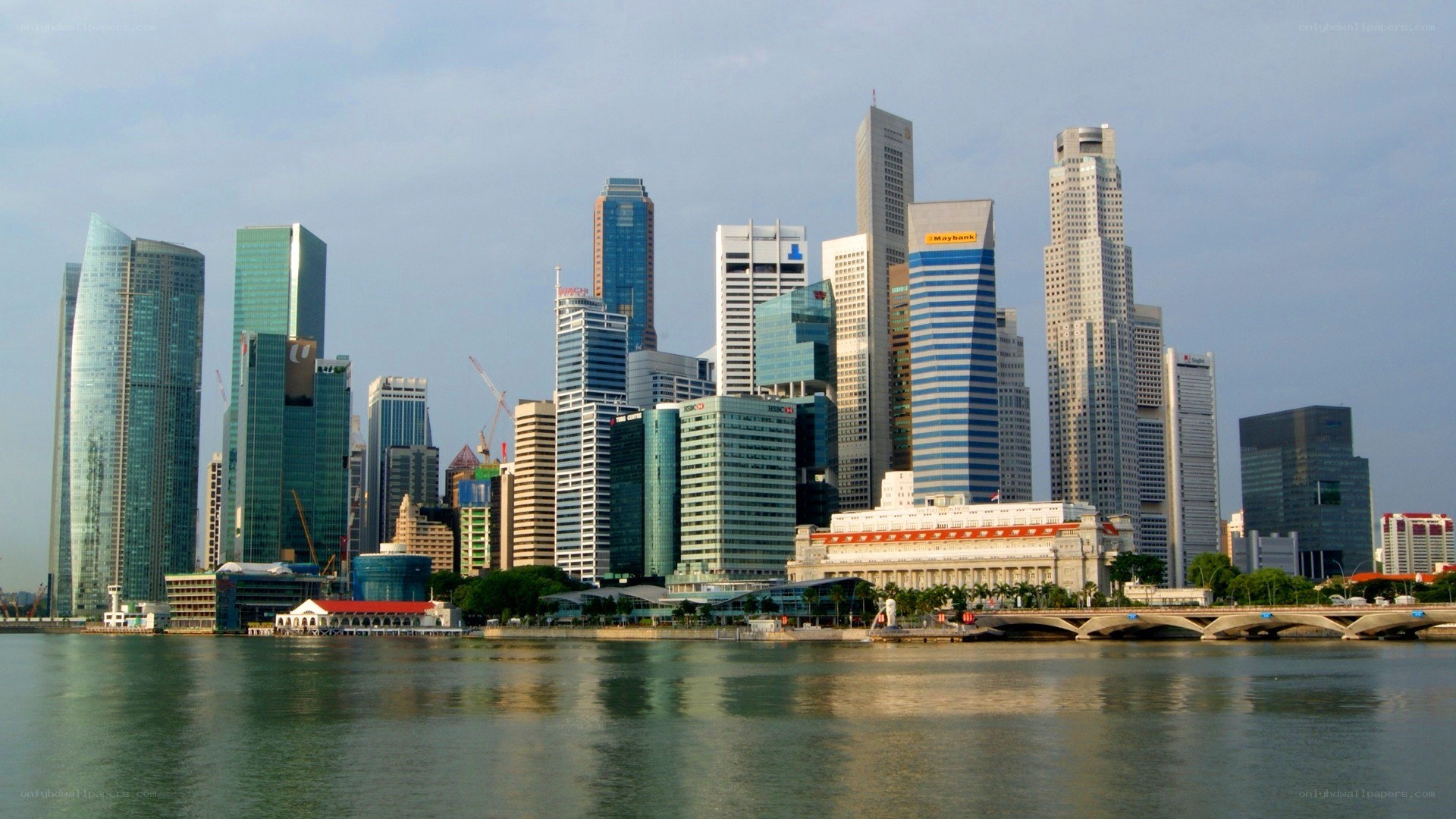Singapore skyline view