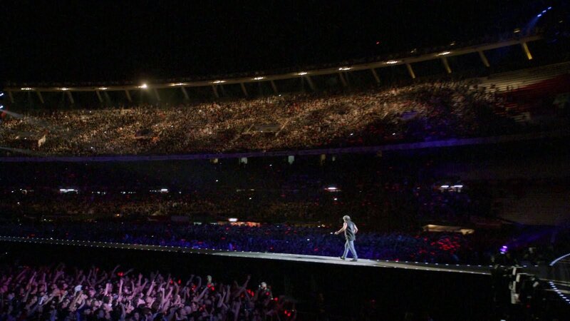 singer on stage at concert