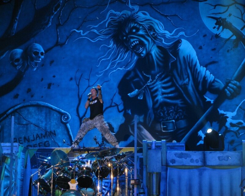 Singer on Stage