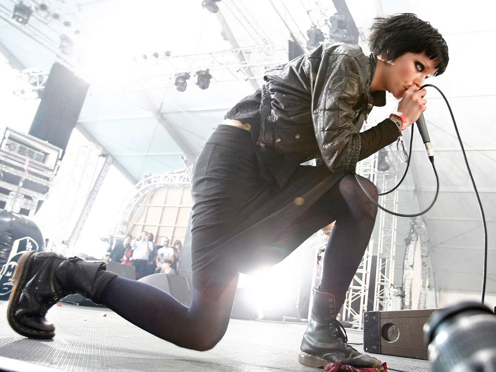 singer performing on stage
