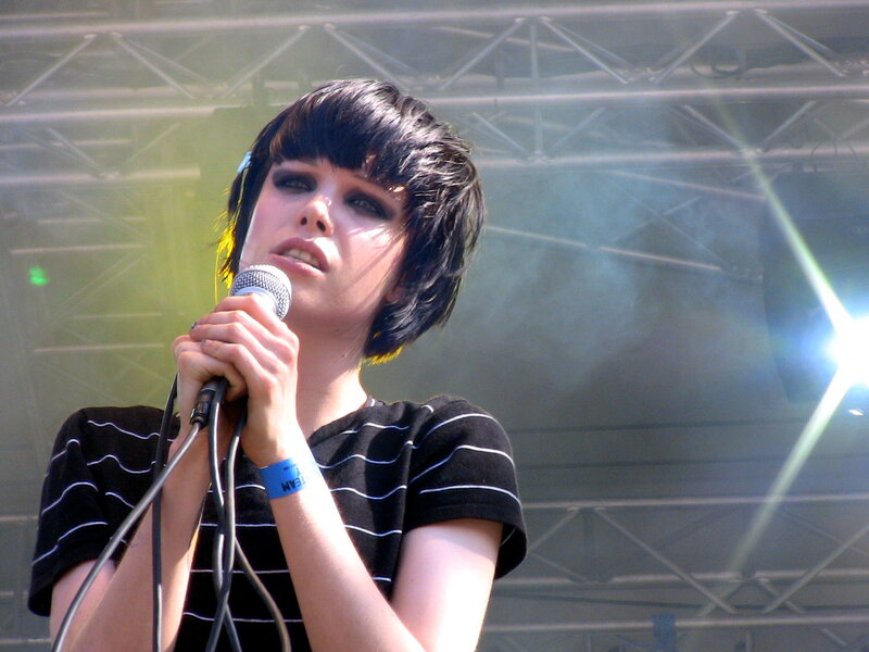 singer performing on stage