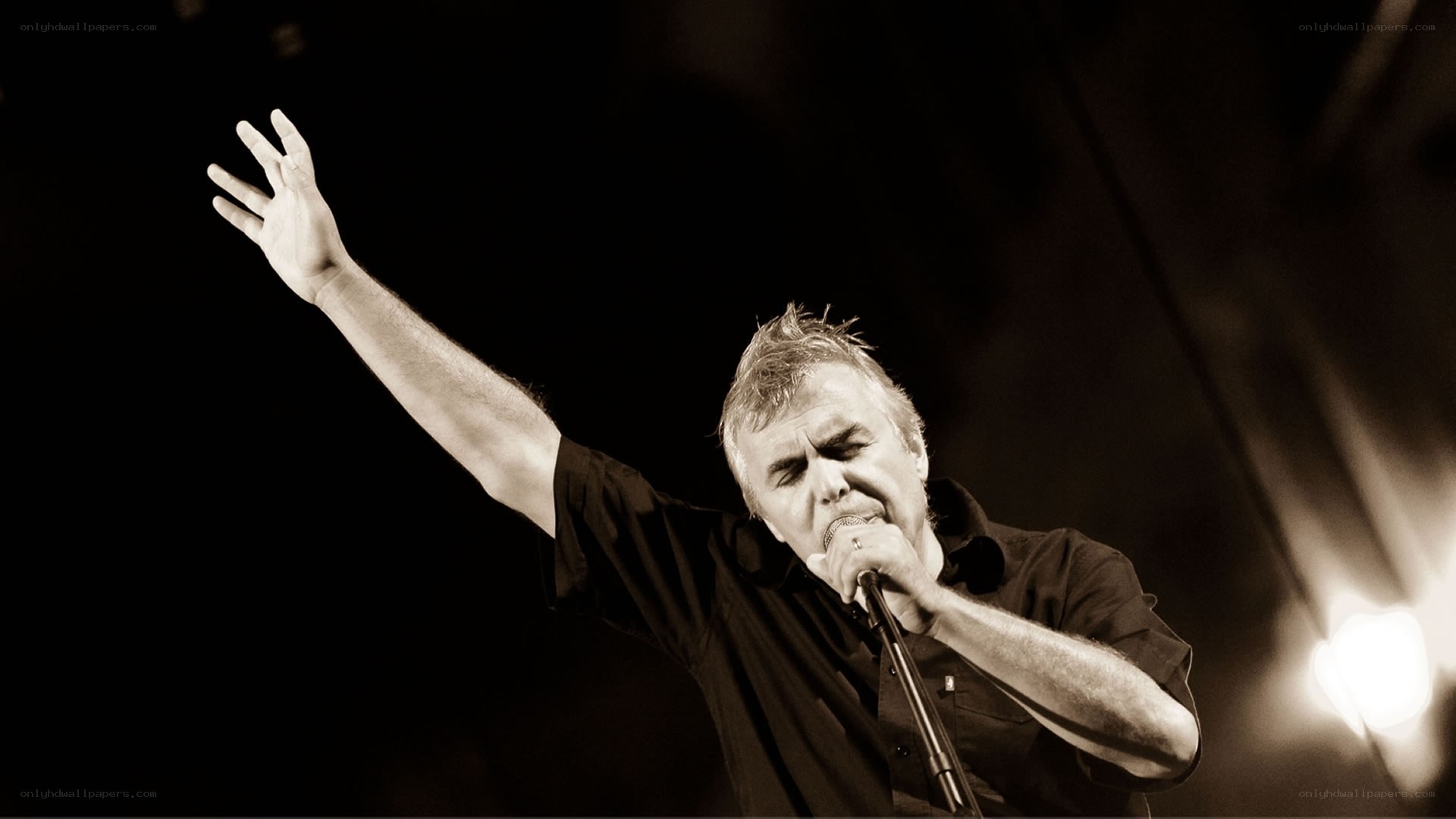 singer performing on stage
