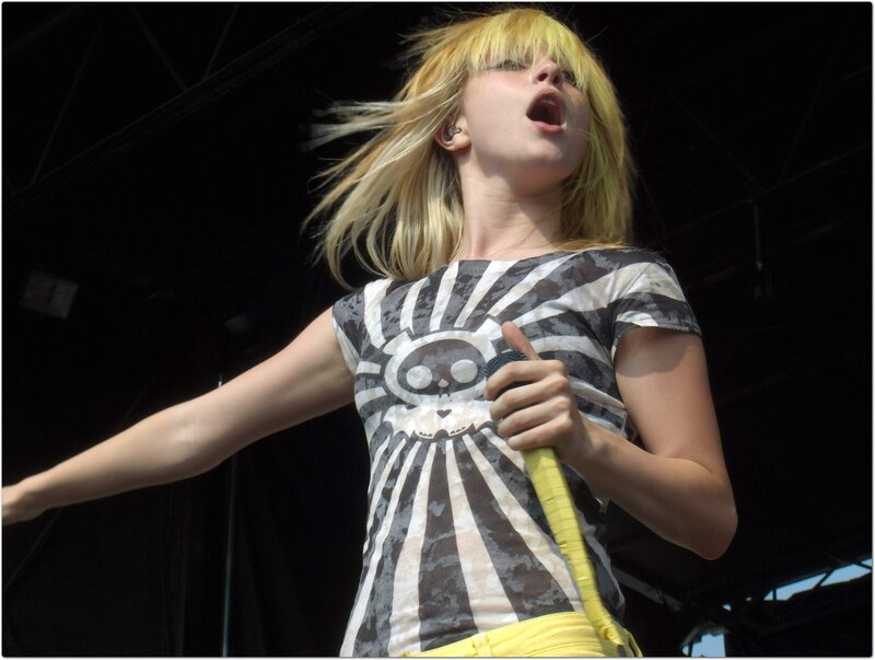 singer performing on stage