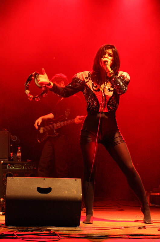 singer performing on stage