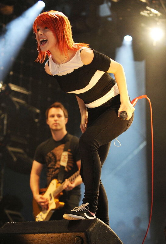 Singer performing on stage