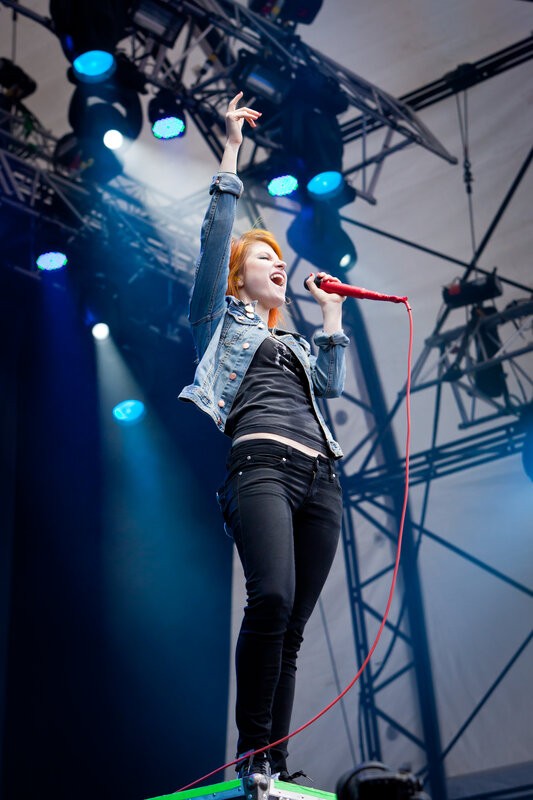 singer performing on stage
