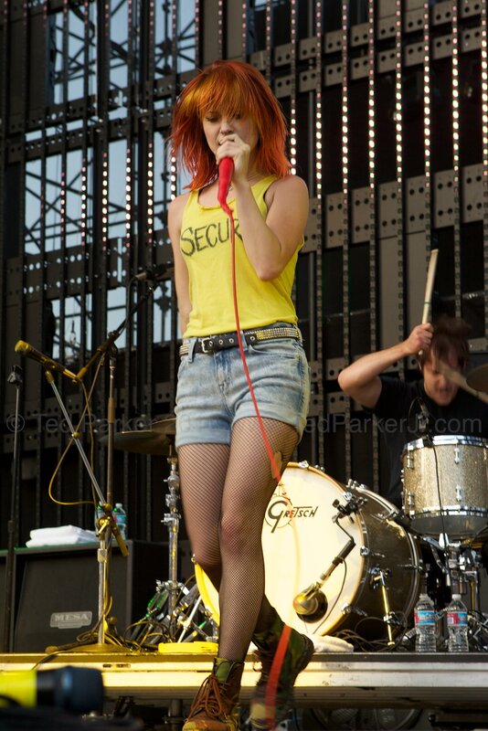 Singer performing on stage