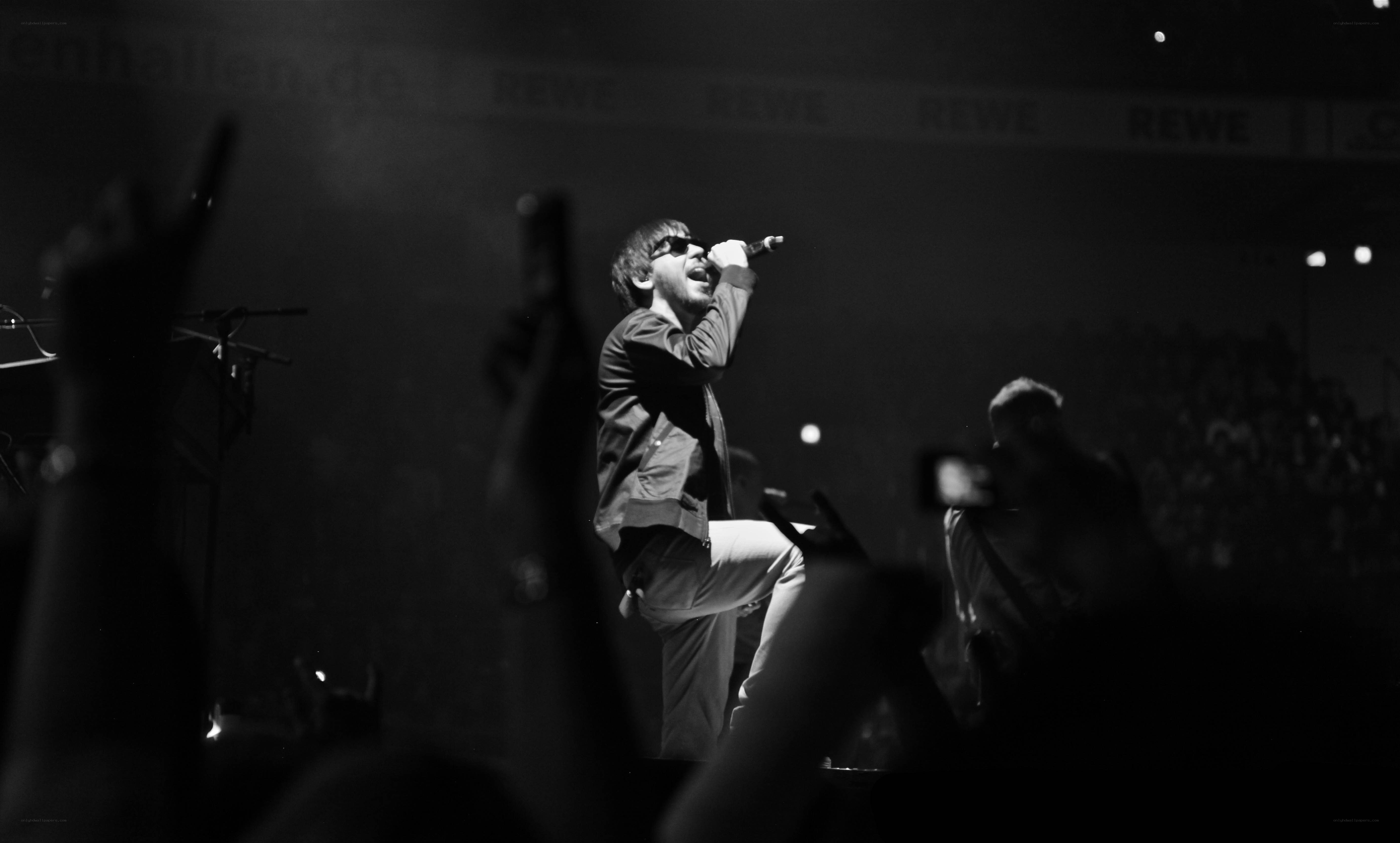 Singer performing on stage