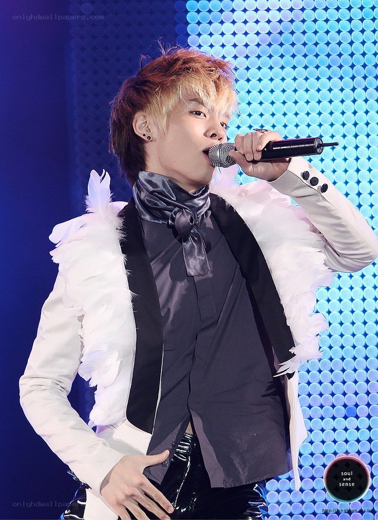 singer performing on stage