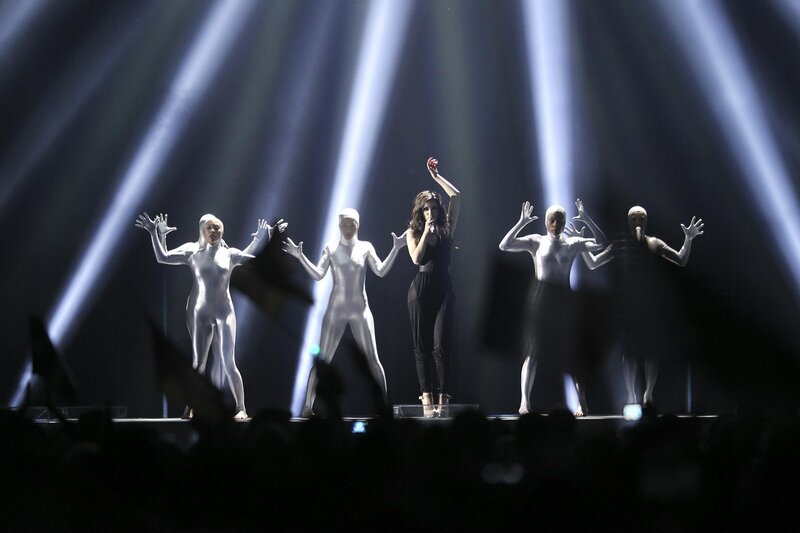 singer performing on stage