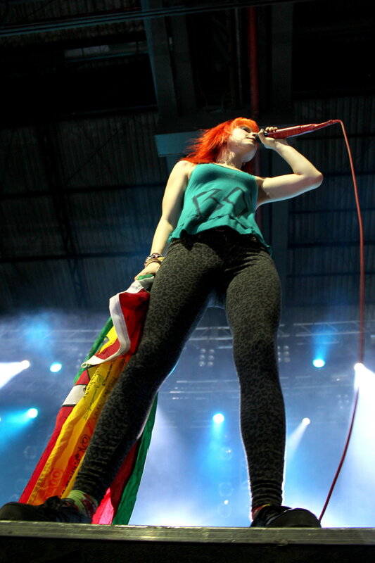 Singer performing on stage