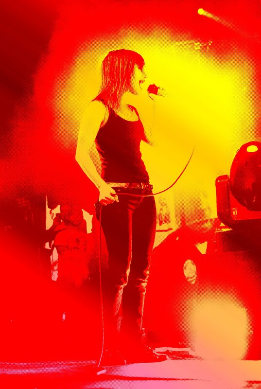 singer performing on stage