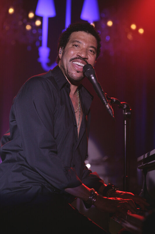 Singer performing on stage