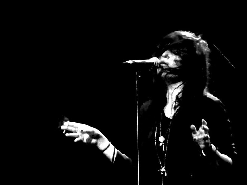 singer performing on stage