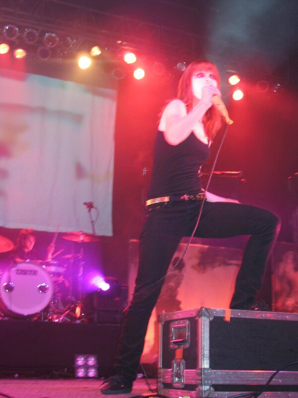 singer performing on stage