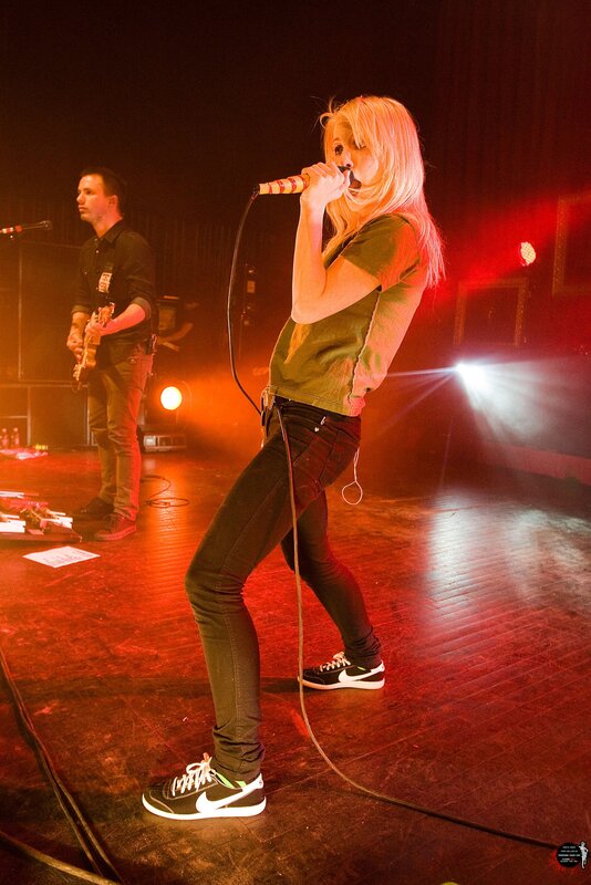 Singer performing on stage