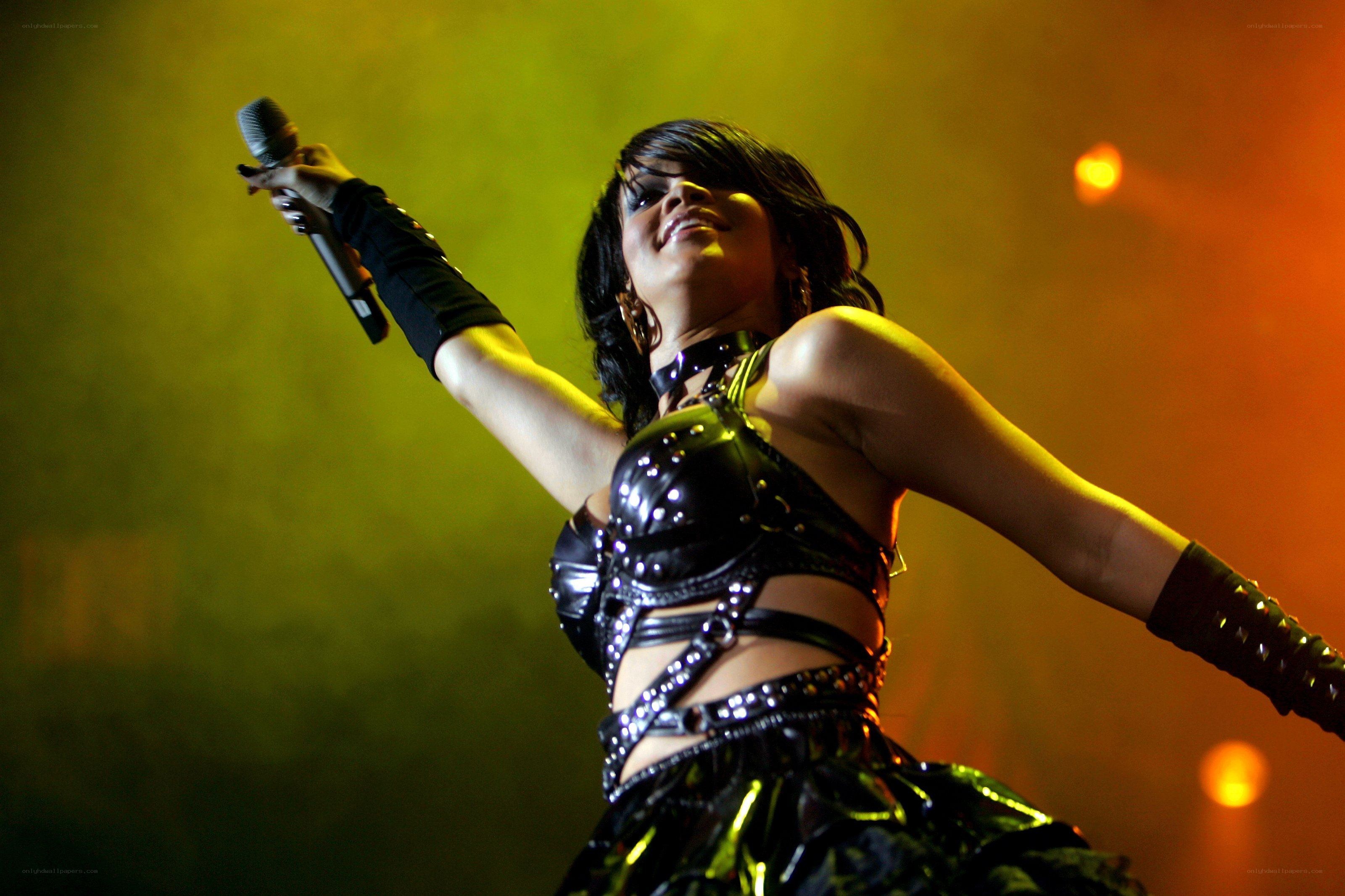 singer performing on stage