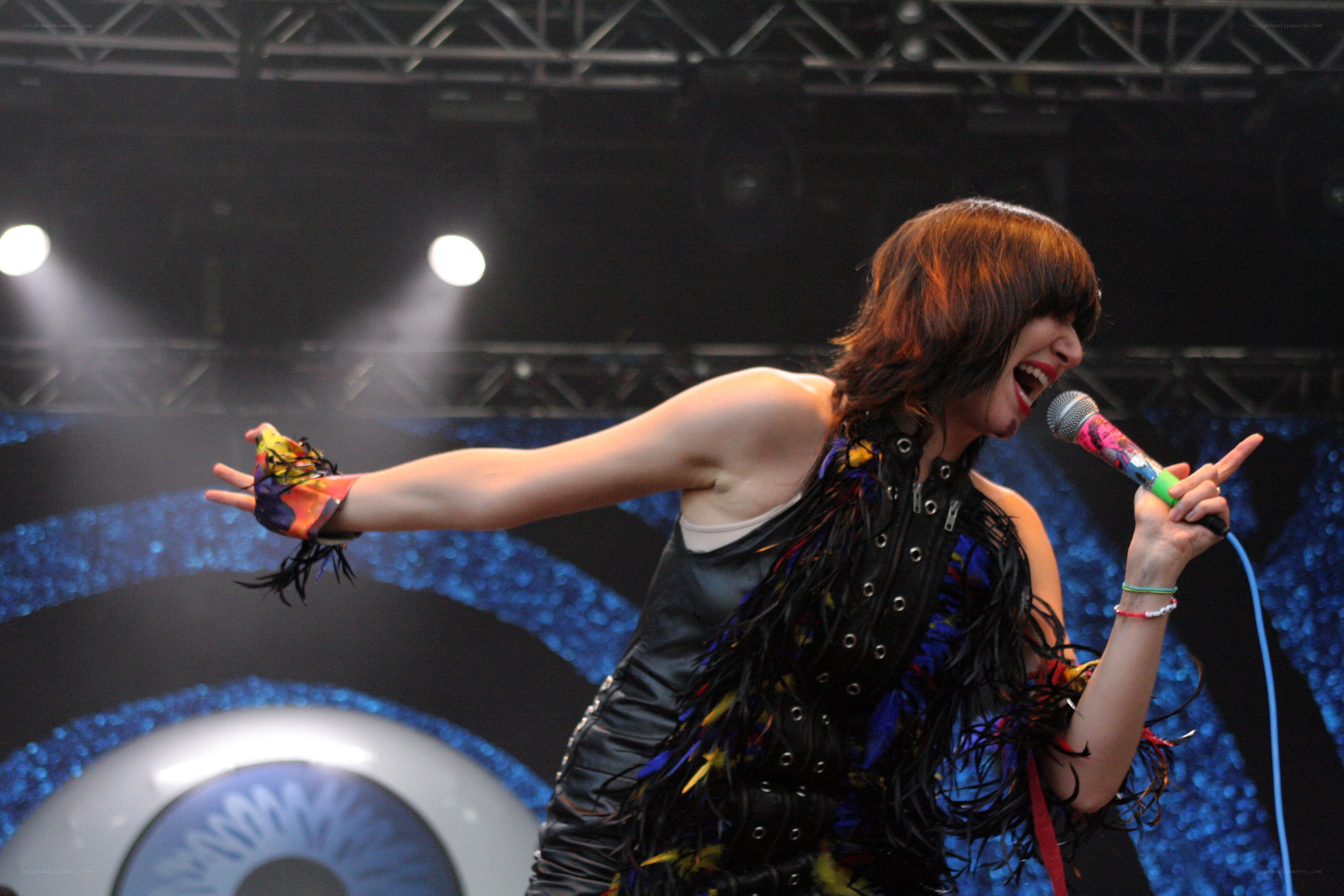 singer performing on stage