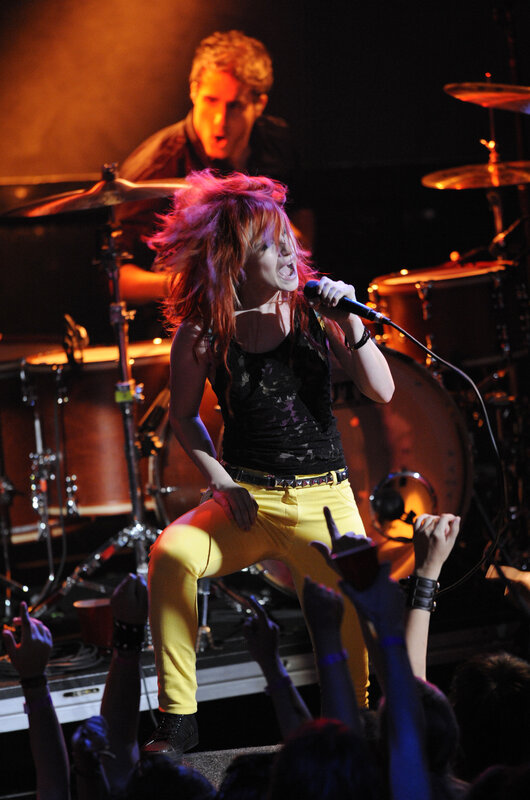 Singer performing on stage