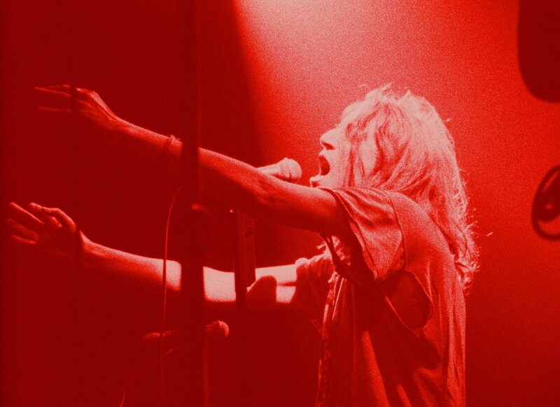 singer performing on stage