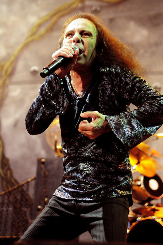 Singer performing on stage