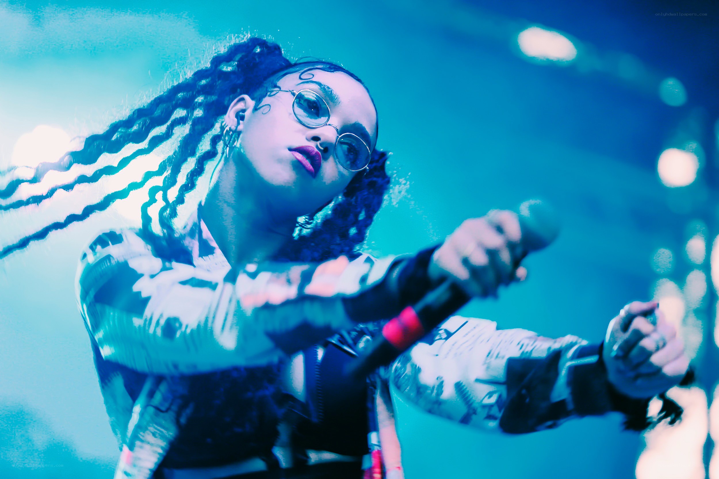 singer performing on stage