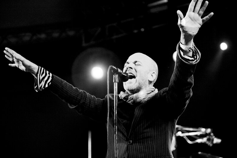 singer performing on stage