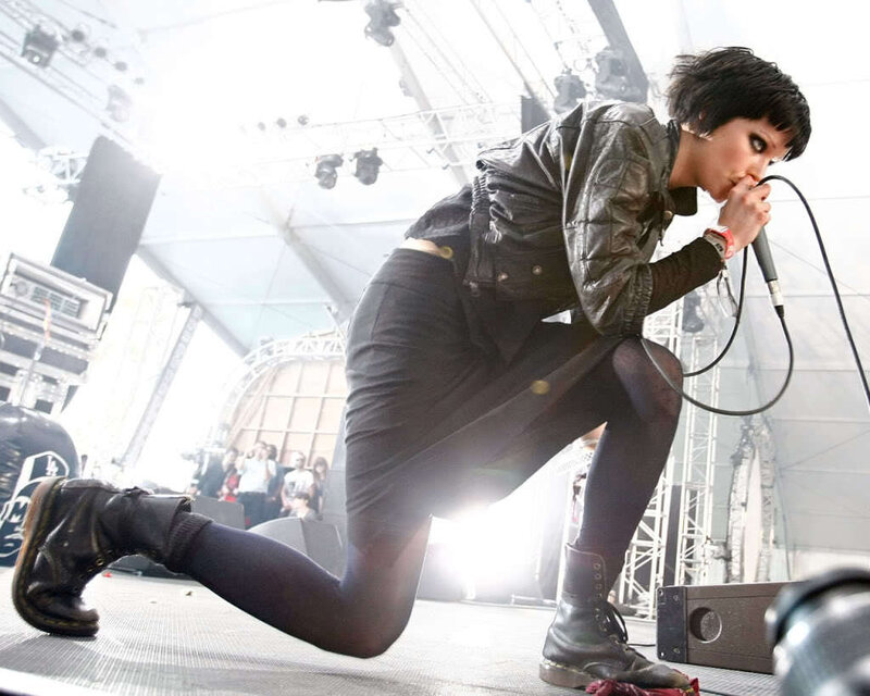singer performing on stage