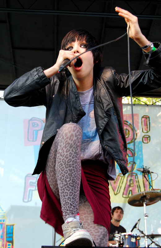 singer performing on stage