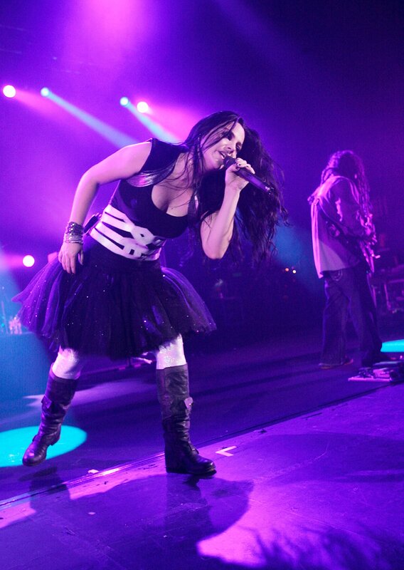 Singer performing on stage