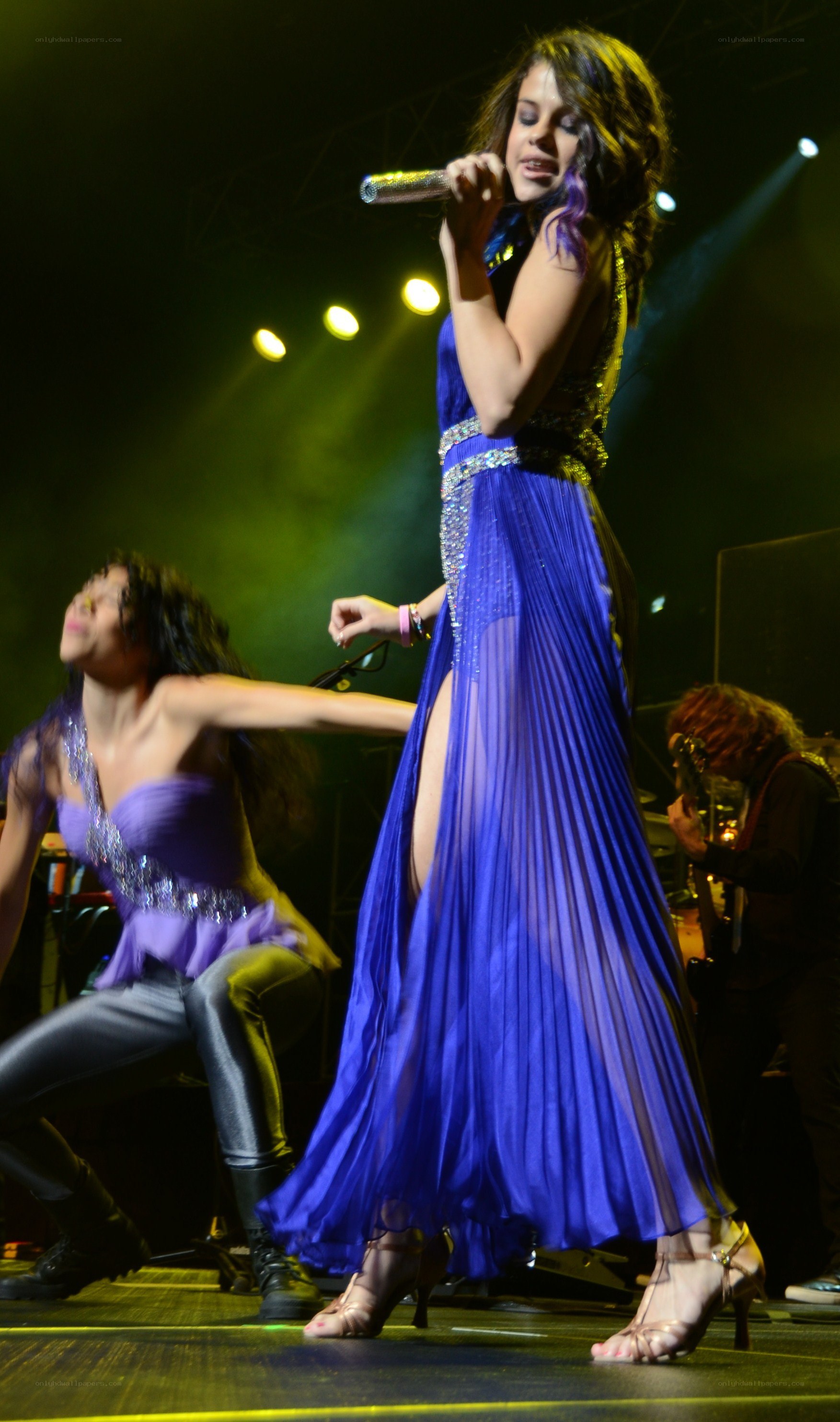 singer performing on stage