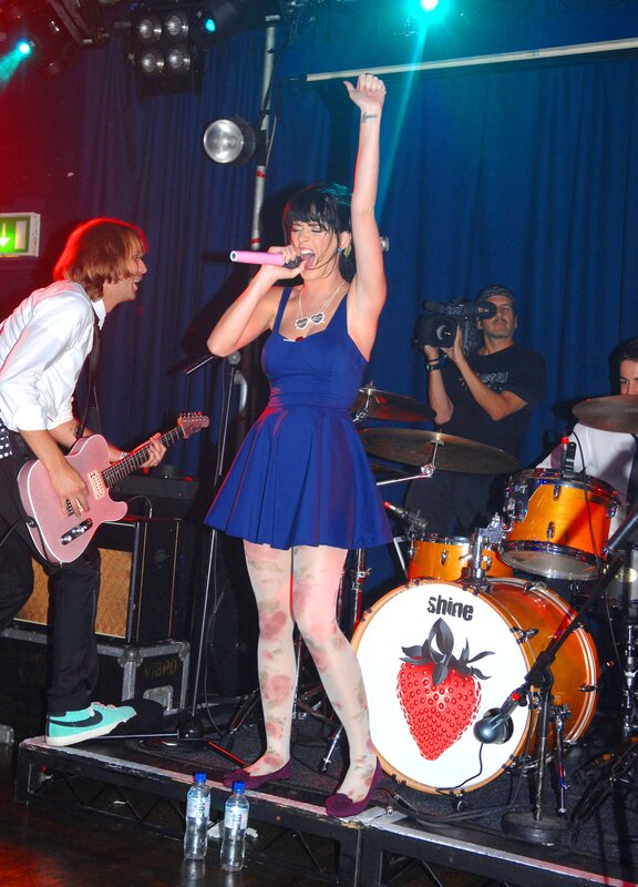 Singer performing on stage