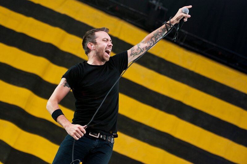 Singer performing on stage