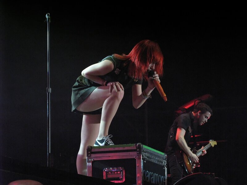 Singer performing on stage