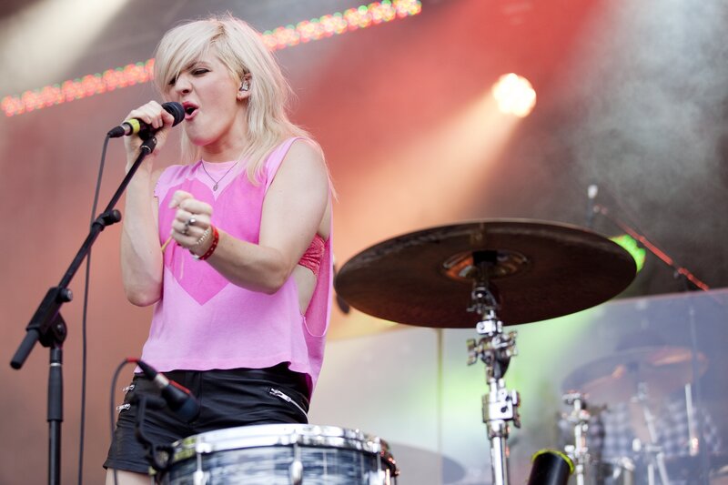 singer performing on stage