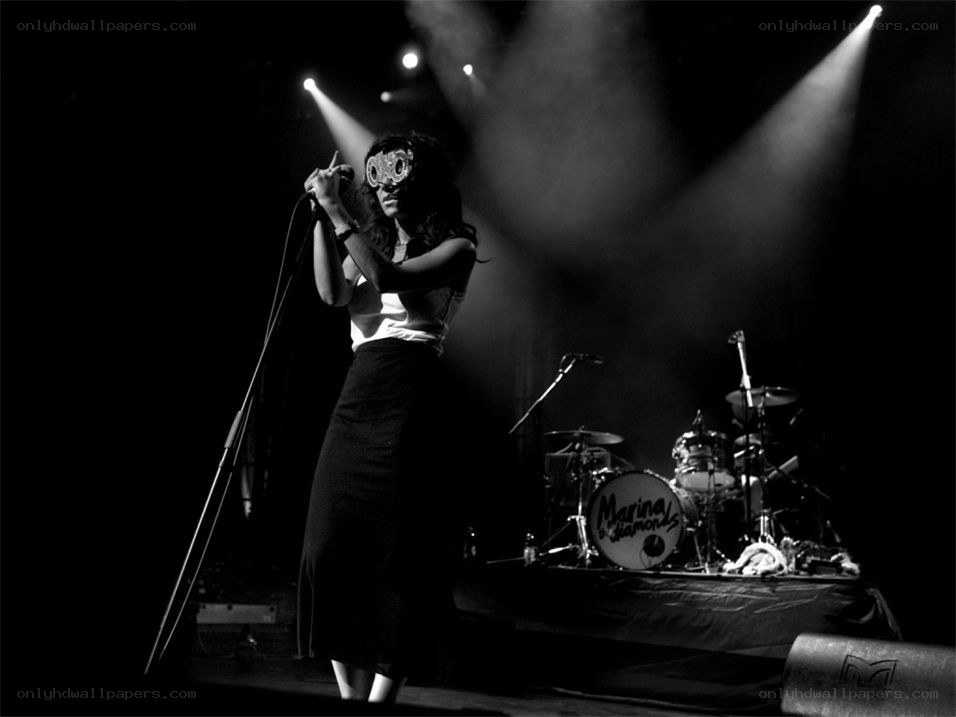 Singer performing on stage