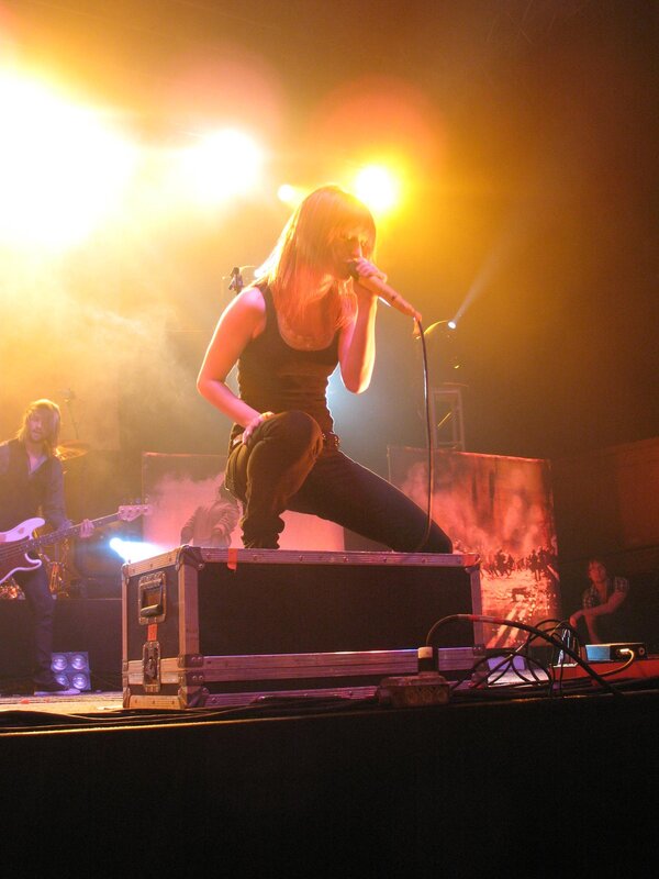 singer performing on stage