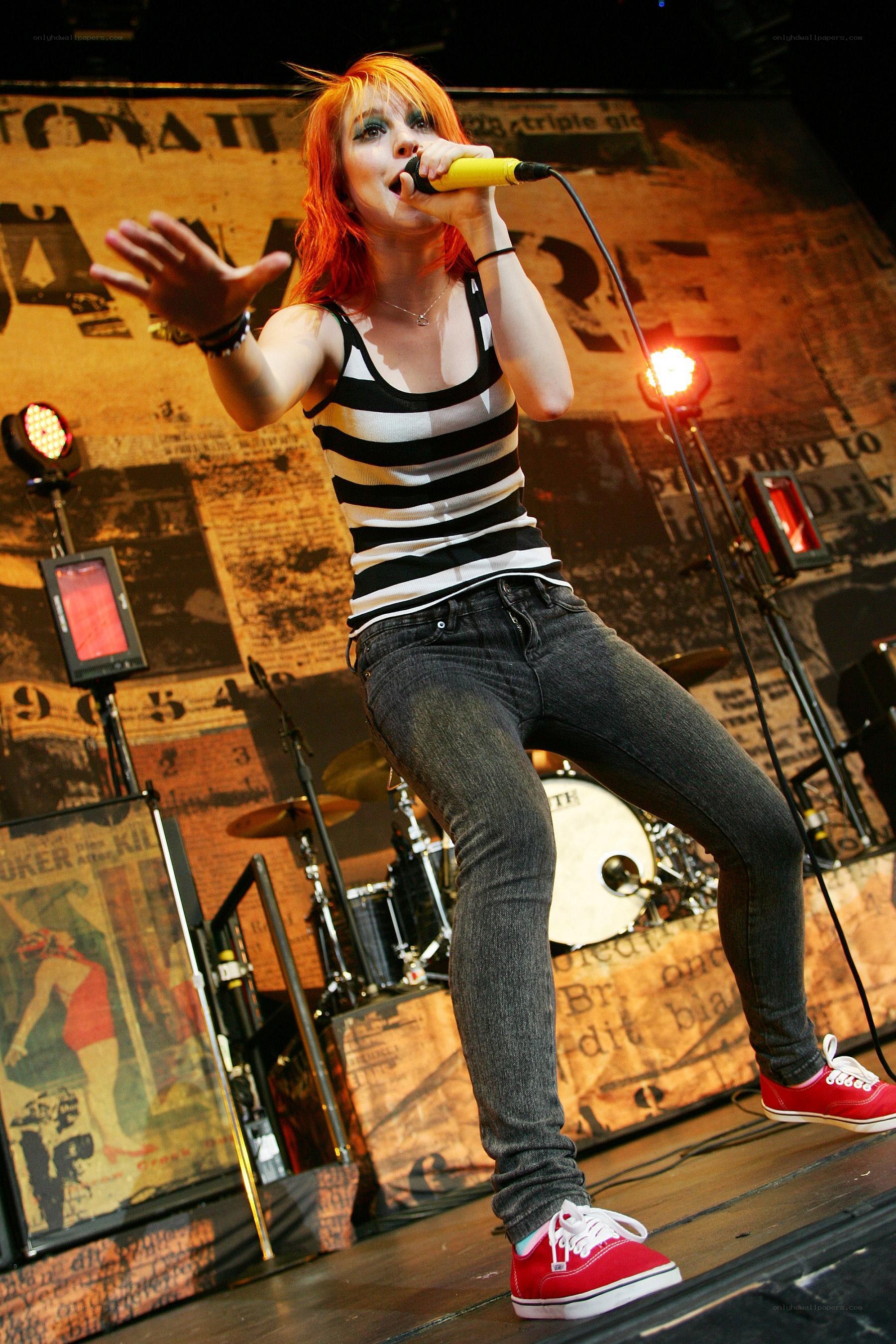 singer performing on stage