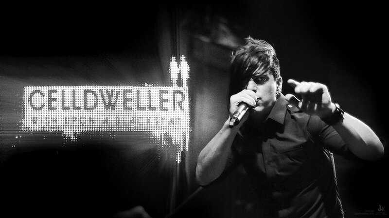 Singer Performing on Stage — Black, Dramatic, Night, Photograph, Microphone, Stage Light, Digital Sign