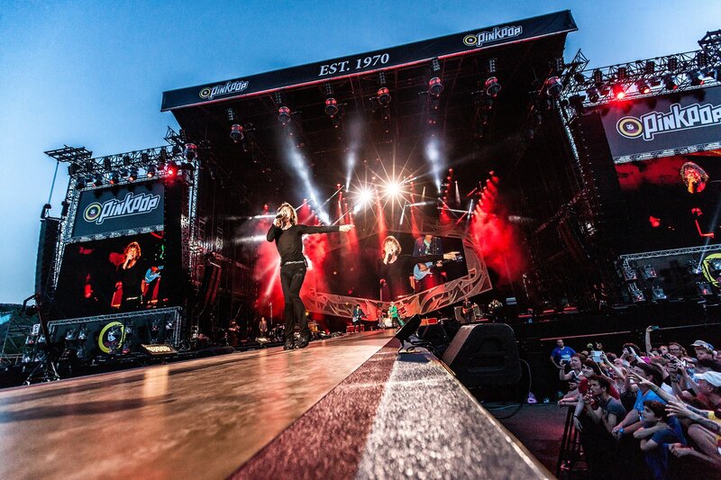 Singer Performing on Stage — Black, Energetic