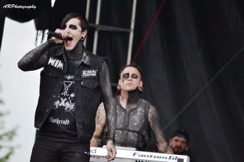 Singer Performing on Stage — Black, Intense