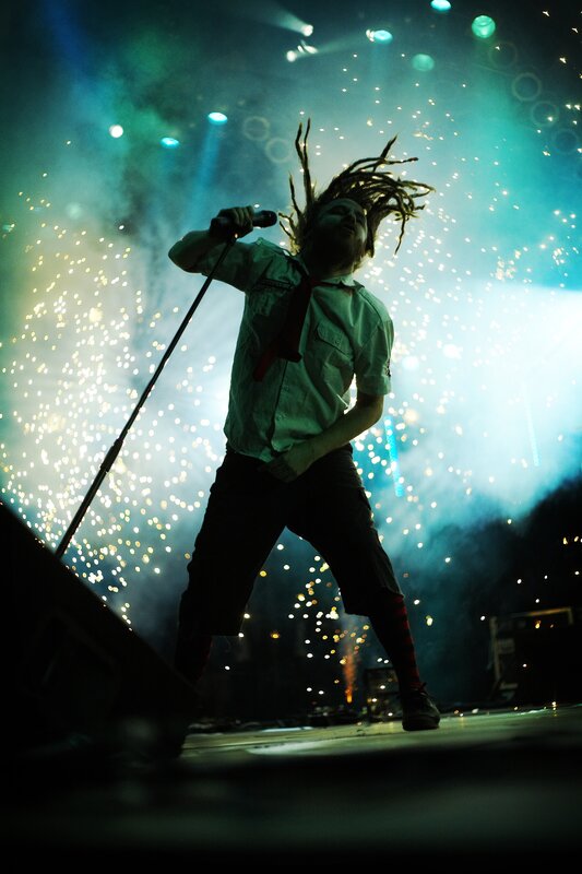 Singer with Dreadlocks