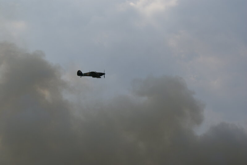 Single Airplane in Sky
